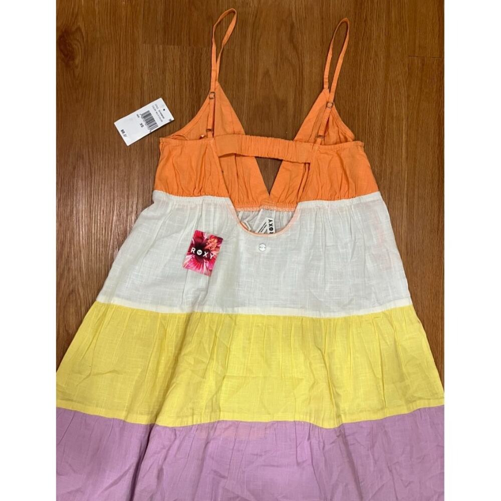 Roxy Juniors' Honolulu Glow Tiered Open-Back Maxi Dress XS - Picture 6 of 7
